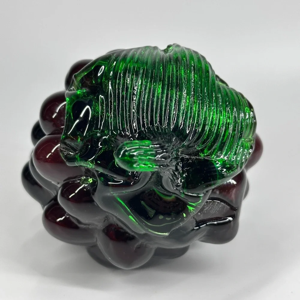 Blenko Hand Blown Glass Grapes Corn Egg Plant Carrot MCM Vintage Art Glass Lot 4